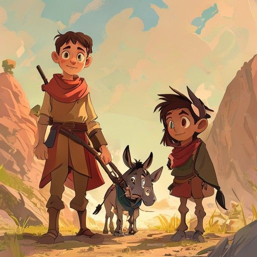 The Miller, His Son, and the Donkey