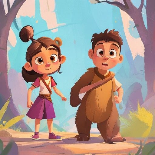 Two Friends and the Bear