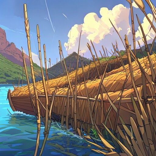 Boats of Bundled Reeds