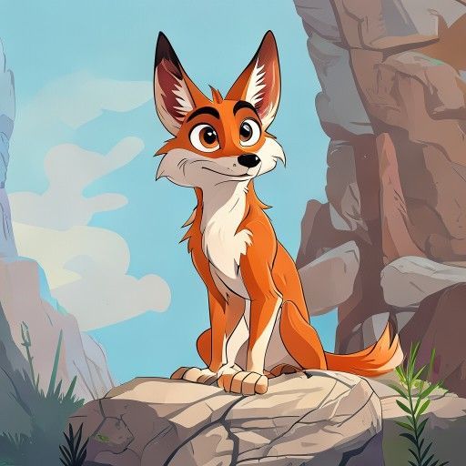 Coyote and the Rolling Rock