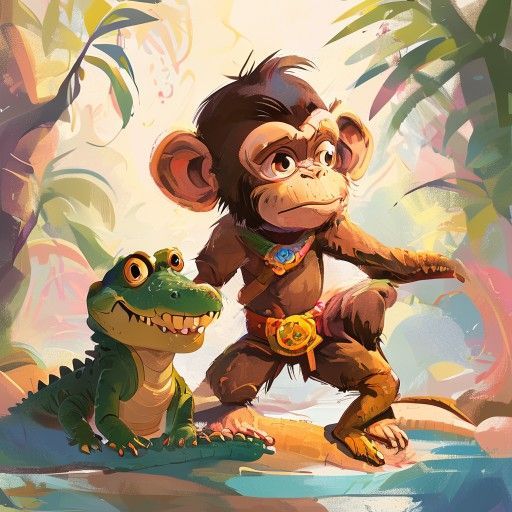 The Monkey and the Crocodile