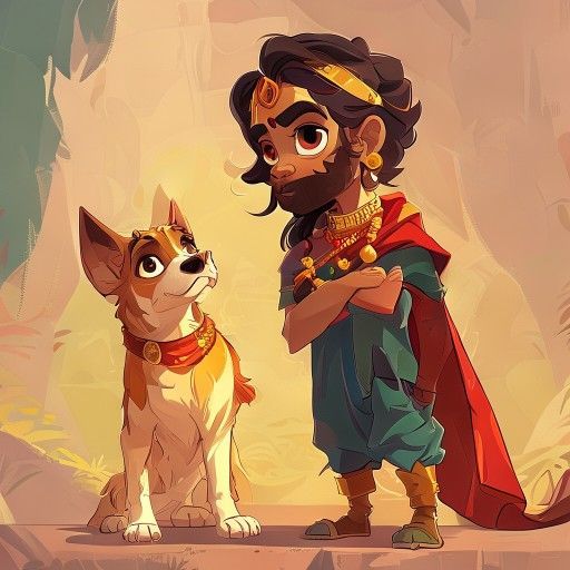 The King and the Faithful Dog